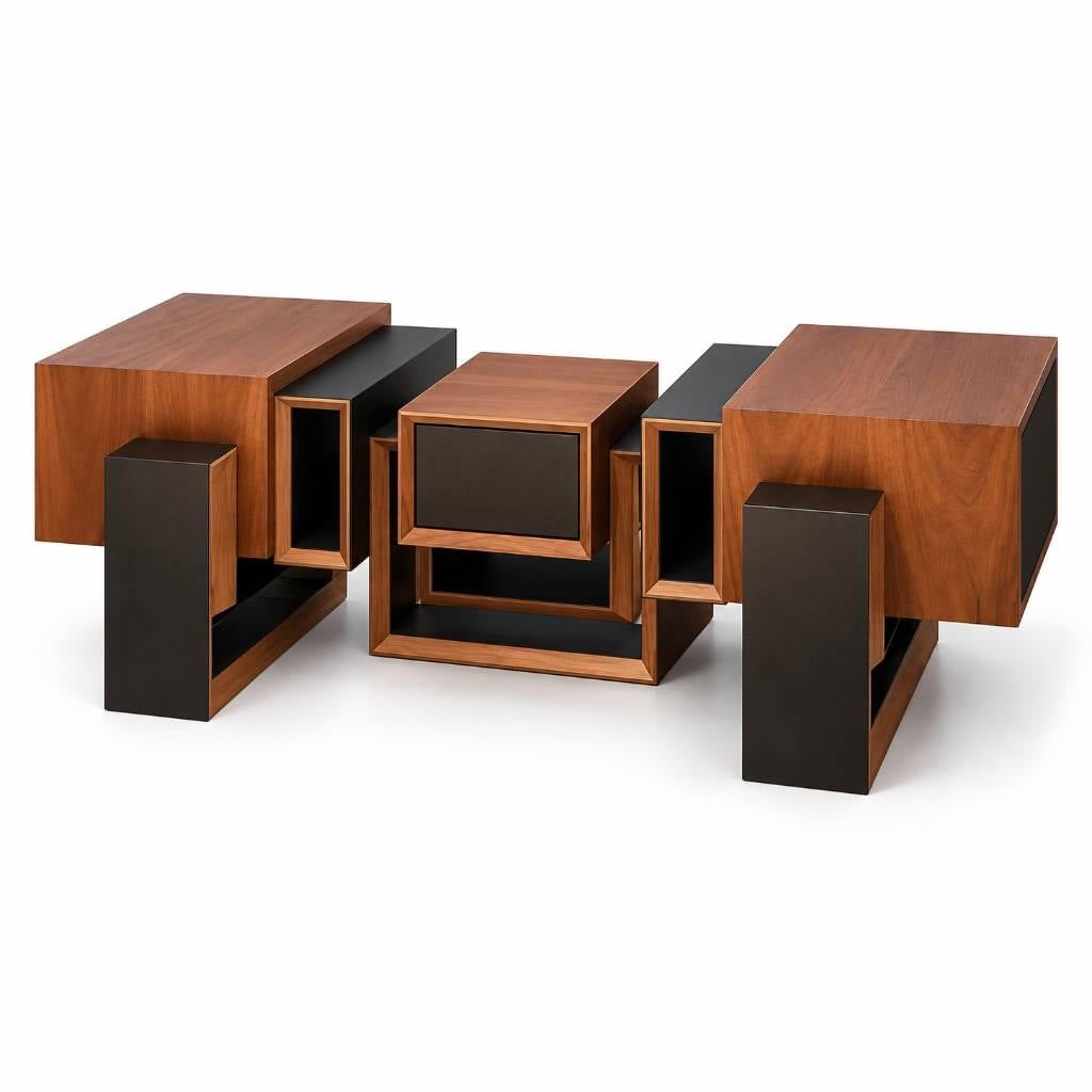 Credenza in noce, chiusa